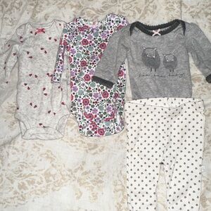 Bundle of Long Sleeve Preemie Onesies